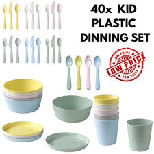 40x Kids Colourful Plastic