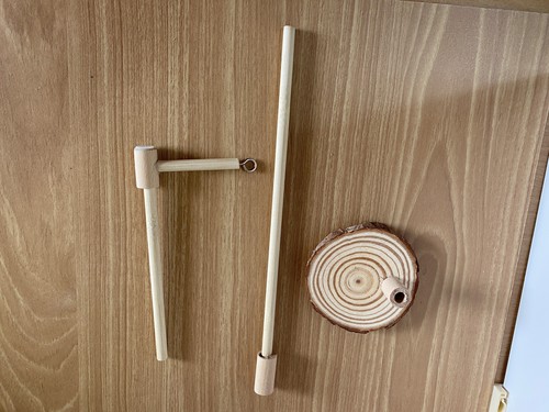 Hand crafted wood - , table