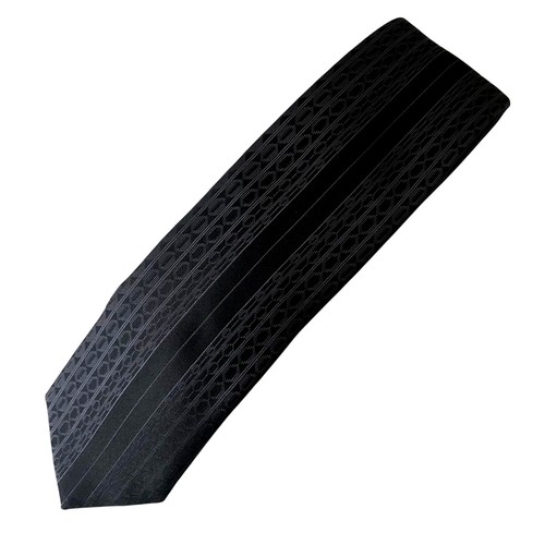 Silk tie modern black - silk,