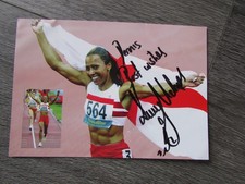 Kelly Holmes Olympic Games Gold Medal Winning Athlete Original Hand Signed Card