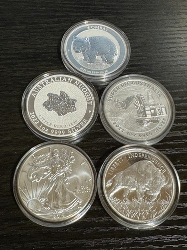 5oz assorted silver - silver, coins