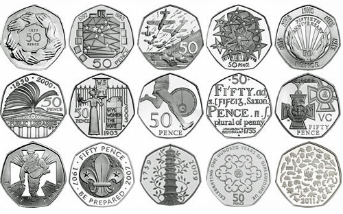 50p proof english decimal - 50p,