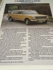 Lada 1200 1500 Five Door Estate Range Car Sales Info Brochure Sheet Frameable
