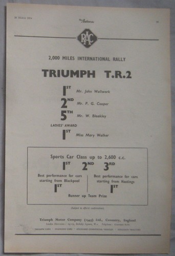 1954 triumph tr2 original - 1954,