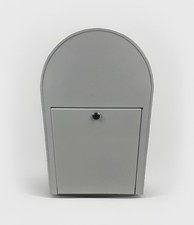 Heavy Duty WHITE Steel BOBI CLASSIC B REAR ACCESS POST Mail Letter BOX Mailbox