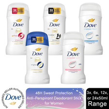 Dove Women Anti-Perspirant Deodorant Stick with 48H Sweat Protection, 50ml