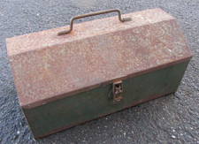 Vintage Tool Box Storage Toolbox With Inner Tray