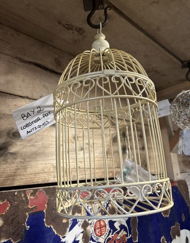 Vintage decorative metal bird - vintage,