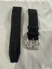 IWC OEM Pilots EasX-CHANGE Black Calf Leather 20mm  Watch Strap with buckle