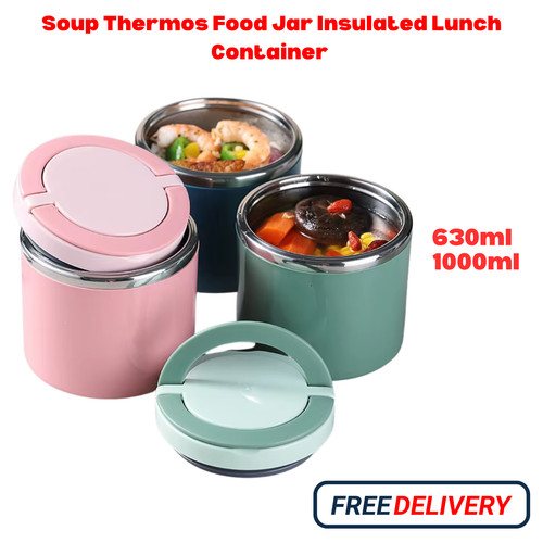 Insulated food thermos flask - food,