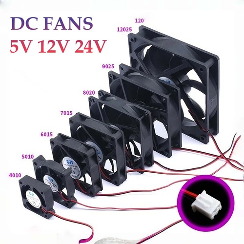 Fans 12v 24v cooling - 5v,