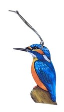 Kingfisher Christmas Tree Decoration - Hanging Kingfisher Gift - B17-D