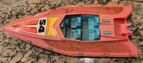 Plastic pink blue - blue, boat