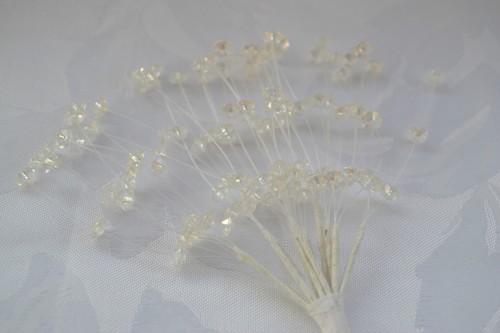 Pearl diamante crystal effect - pearl,