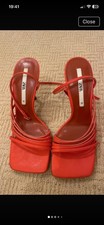 Zara orange heels - zara,
