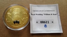 2011 Royal Wedding William and Kate proof commemorative coin/medal - capsule/COA