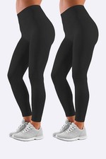 Women High Waist Gym Leggings Fitness Sports Running Ladies Yoga Pants LOT UK
