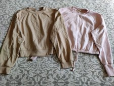 Cropped Jumpers - Small - H&M - Light Pink & Beige