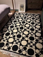 Super Rare Incredible  Verner Panton Geometric Rug