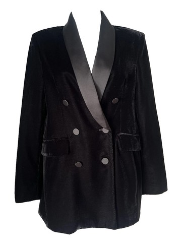 Zara black velvet tuxedo - zara,