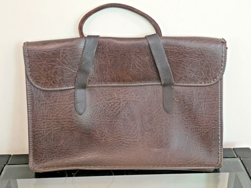 Vintage brown leather music - brown,