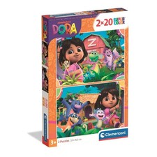 Puzzle 2X20 Super Colour Dora