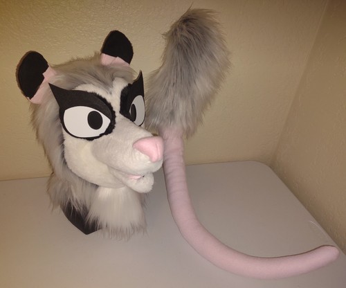 Opossum fursuit partial animal - fursuit,