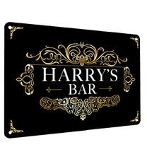Personalised Bar Sign - Black