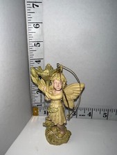 golden glitter fairy figurine