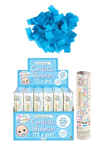 20cm blue gender reveal - blue,