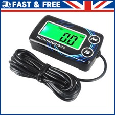 12V Tachometer Tiny Tach/Hour Meter For 2/4 Stroke Small Engine Motorcycle Boat