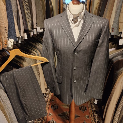 Vintage mens 40r 34w pinstripe - mens,