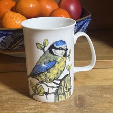 Blue Tit Bird Mug-Waterside