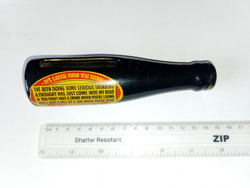 Vintage ceramic beer bottle - vintage,