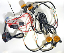 MOTORCYCLE INDICATORS WIRING LOOM HARNESS 6 VOLT RELAY FLASHER UNIVERSAL 