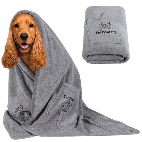 Thick dog towel with hand - towel,