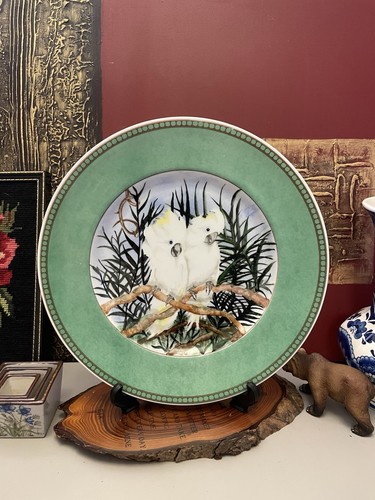Hand painted decorative - painted, plate