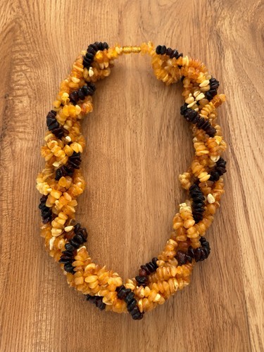 Baltic amber multi strand - amber,