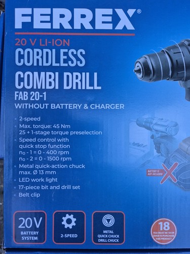 New ferrex combi drill - , bare