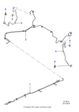 Jaguar Genuine Brake Pipe Fits XF 2.2D 2.7D 3.0D 4.2 2.0 3.0 5.0 XFR-S 2.0 T