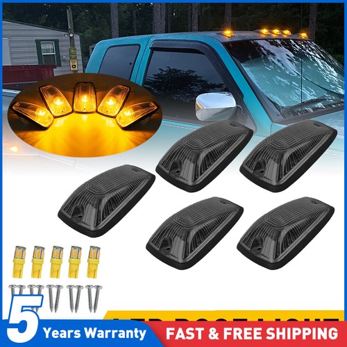 5pcs smoked cab roof marker - smoked,
