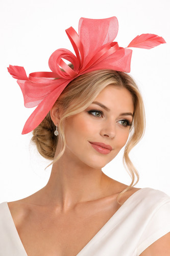 Flower feather hair - feather, hat