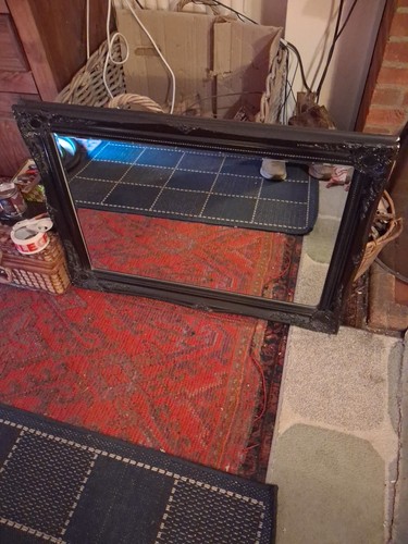 Large vintage ornate beveled - vintage,