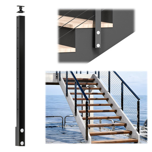 Aluminum black side mount - aluminum,