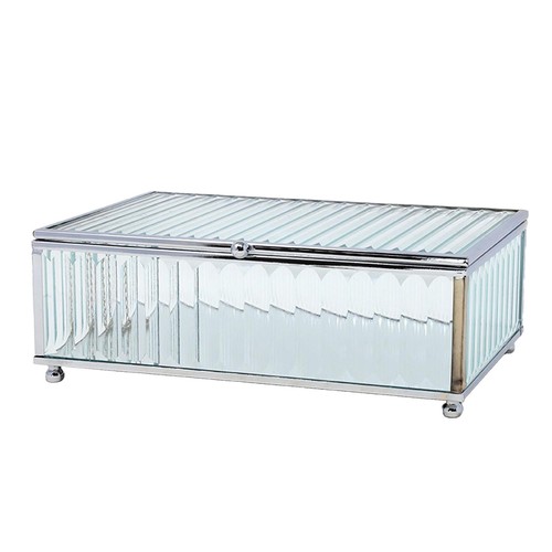 Jewellery box silver medium - silver,