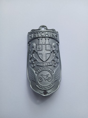 Hetchins metal headbadge - metal,
