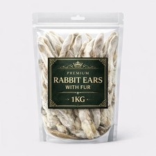 1kg natural rabbit ears with - 1kg,