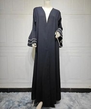 Dubai Abaya Open Muslim Women Cardigan Maxi Dress Kaftan Islamic Dress Islamic