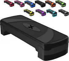 XN8 2 & 3 Step Aerobic Stepper Adjustable Yoga Blocks Fitness Cardio Exercise