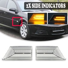 2x  LED Side Marker Repeater Indicator Lights For Opel Vauxhall Vectra C Signum